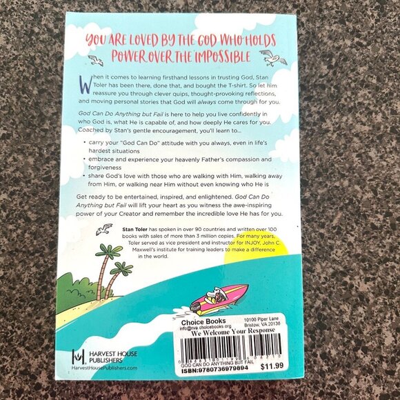 God Can Do Anything But Fail Book By Stan Toler. Soft Cover - Picture 2 of 2